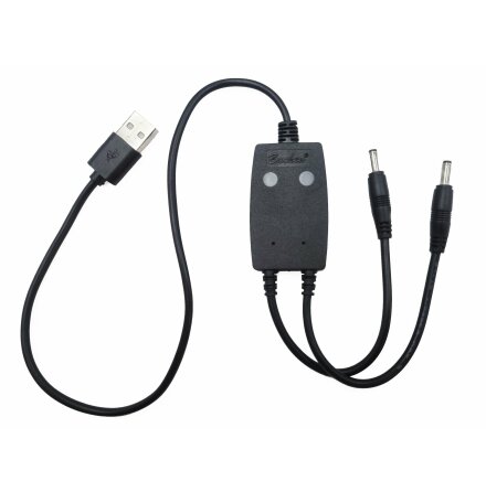 Ladekabel USB-A til 2x litiumbatterier p 7,4 V